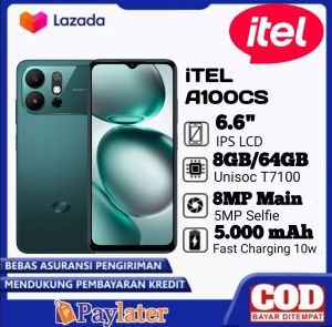 ITEL A200 Ram 8+128 GB.ULtraLink Free Call 2km.675 inch.120Hz.ORIGINAL GARANSI 1 TAHUN HOT SERIES!! Produk Bergaransi