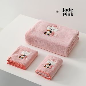 Mercury | Cartoon Antibacterial Student Bathrobe and Dry Cap Set