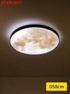Lampu dinding kamar tidur Nordic modern minimalis lampu dekoratif langit LED lampu dinding bulan koridor ruang tamu lampu mural kreatif