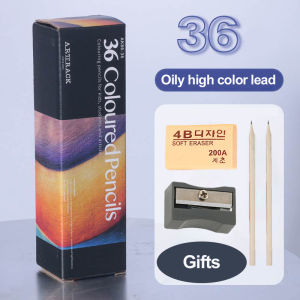 12/24/48/72 Colors Color pencil DIY set includes: Wooden Color Pencil Sharpener Eraser School Office Supplies Art Stationery