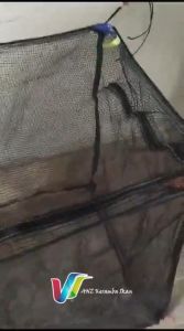 Keramba Ikan RK 3 Bar + penutup resleting berbentuk U ukuran 100x100x100