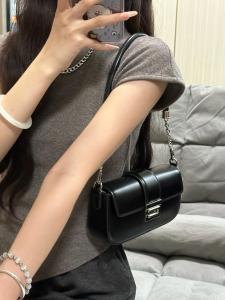 Casual Crossbody Satchel for Women 2024 New Fashion Simple Square Bag Underarm Single Shoulder Diagonal Bag Artificial Leather