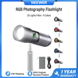 NEEWER FL10 ไฟแฟลชถ่ายภาพพื้นฐานมี4สีตัวกรอง20 Gobo 7500mAh