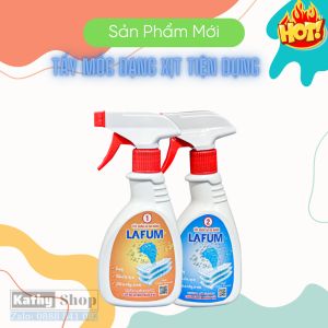 Dung Dịch Tẩy Quần Áo Đa Năng Lafum Set 2 Chai 300ml đánh bay mọi vết bẩn cứng đầu trên quần áo như vết lem màu dầu mỡ