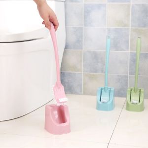 CLM แปรงขัดห้องน้ํา หัวแปรง 2 ด้าน มีทั้งหมด 3 สี แปรงขัดห้องน้ํา แปรงขัดทําความสะอาดห้องน้ํา Toilet Brush