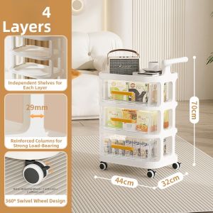 YEYA | Portable Drawered Storage Shelf