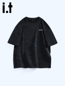 izzue | Aged Starry Drill Embellished Short Sleeve T-Shirt