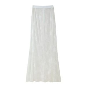 2025 Elegant Blazer Skirt Sets Women Two Piece Double Breasted Jacket Lace See Through Trousers Suits New Party Gown Set