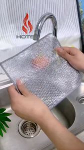 khăn rửa chén 1 lớp 20X20CM khăn lau bếp lau chùi vết dầu mỡ
