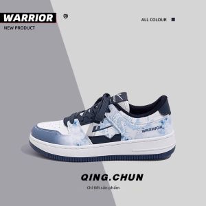 Warrior | Giày Nam Tranh Gốm Xanh và Trắng Phong Cách Thời Trang Đa Năng