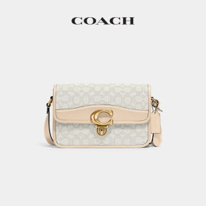COACH/Outlet Womens classic logo jacquard fabric STUDIO shoulder bag