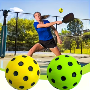 1pc 74mm Silent Pickleball Ball Soft Wear-Resistant Training Pickleball
