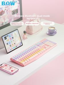 B.O.W | High Aesthetics Dual-Mode Wireless Bluetooth Keyboard and Mouse