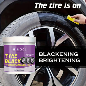 Tire Blackening Coating Wax - Hydrating Luster and Protection Anti-Aging Tire Care Coating with Sponge Applicator