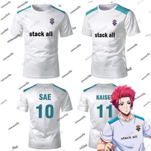 ฤดูร้อนสีฟ้าล็อคSAE Jersey Re Alเครื่องแบบญี่ปุ่นอะนิเมะคอสเพลย์ฟุตบอลเสื้อKaiser Rinผู้ชายเสื้อยืดกีฬาเด็ก/ผู้ใหญ่เสื้อ