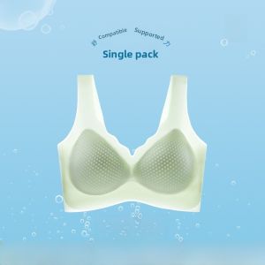 miiow | Invisible Womens Bra Cat Person Foundation Liquid Beautiful Back Push Up Bra No Steel Ring Fixed Strap Summer Thin Cup