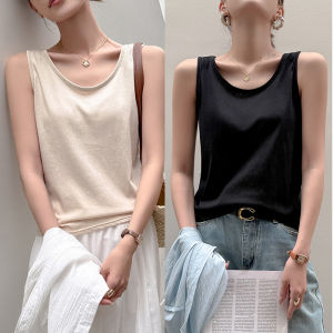MiiOW | Áo Thun Dạng Tank Top Phong Cách Đơn Giản Chất Cotton Tuyết Form Rộng