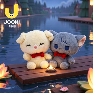 JOOKE | Adorable Corgi and Wolf Plush Toy Pair