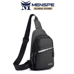 MENSPE Mens Chest Bag Crossbody Bag Waterproof Film Bag Sports Bag Casual Bag Street Shoulder Bag Messenger Bag Versatile Fashion Chest Bag Travel Bag Business Bag