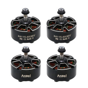 4 Chiếc UAngel 4115 X4115 Động Cơ Không Chổi Than 400KV/650KV Cho 3-8S FPV RC Racing Drone Tương Thích Với Cánh Quạt Kim Loại 13/15/16 Inch