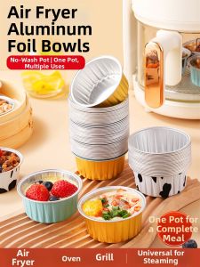 MANJIELI | Reusable Air Fryer Baking Mold