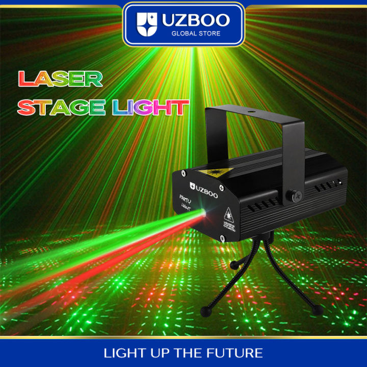 UZBOO Laser Stage Lights Party Projector Lights DJ Disco Sound ...