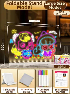 XIONGBUFAN | Glowing Transparent Erasable Drawboard