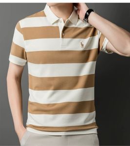 เสื้อโปโล Lapel ปักลายผู้ชายยอดนิยม