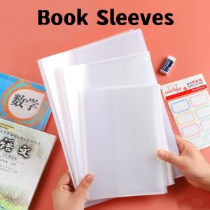 10ชิ้นปกหนังสือแบบใสมีกาวในตัวฟิล์มฝ้าหลักและรองฝาครอบป้องกันหนังสือเรียน - ประหยัด