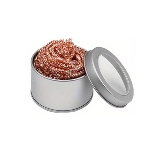Soldering Iron Tip Cleaner Brass Wire Sponge with Metal Base Holder for Fast Desoldering Welding Repair