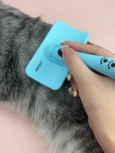 Lược Grooming cao cấp chuyên gỡ rối đánh bông lông Chó Mèo cán chấm bi (Mẫu mới) - Hara Pet Store