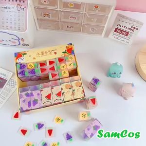 SET 5 Tẩy thạch dáng dài gôm tẩy bút chì cute có mùi thơm tẩy chì Samcos