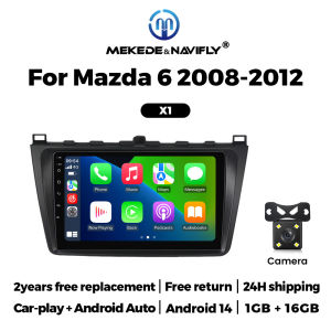 MEKEDE 9inch For Mazda6 2008-2012 Intelligent car machine system Car GPS Navigation Multimedia Player wireless car-play auto DSP