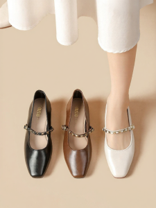 DUSTO | Soft Sole Buckle Strap Flats Mary Jane Shoes