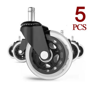 Swivel Rubbe Universal Silent wheel Elastic rubber casters Office Chair Casters for swivel chairs and various furniture