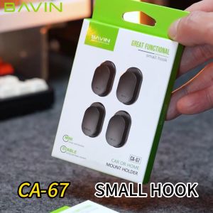 BAVIN CA67 Power Strip Fixator Double Sided Self Adhesive Wall Hanger Strong Suction Cup Sucker Hook Adhesive 4pcs