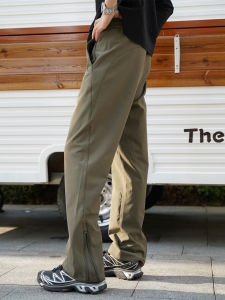 LIUBU | Military Green Zipper Leg Functional Waterproof Softshell Pants