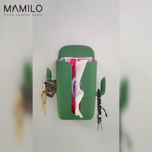 MAMILO Tempat Tissue Dispenser Plastik Organizer Dinding Kaktus