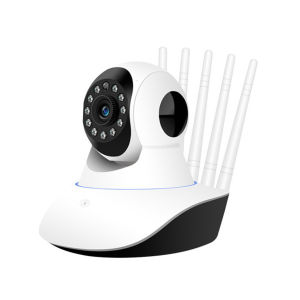 กล้องวงจรปิดไร้สาย720P 1MP เฝ้าสังเกตอินฟราเรดด้วยเสียงแบบสองทาง360 HD รีโมทการตรวจจับการเคลื่อนไหวกล้องวงจรปิดการมองเห็นได้ในเวลากลางคืนพร้อมขายึด