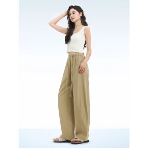 HIPPIE MISS | Linen Blend Summer Stylish Relaxed Fit Wide Leg Pants