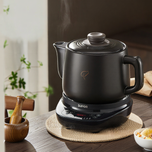 Supor | Supor 4L Automatic Medicinal Soup Pot Ceramic Body Multifunctional Electric Health Preservation Pot for Home Use