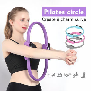 Yoga Magic Pilates Ring Circle Lightweight Circle Dual Grip Super Resilient Ring Resistance Exercise Workout Fitness Body Sport Gym Tool Strength Exercise 普拉提瑜伽环
