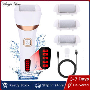 Hengfa Lina Electric Foot File Grinder Dead Dry Skin Callus Remover Rechargeable Feet Pedicure Tool Foot Care Tools for Hard Cracked Clean