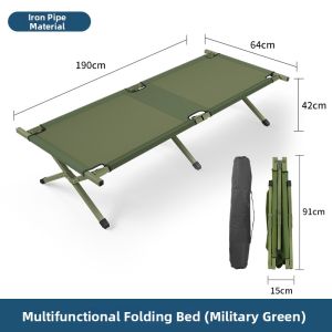 LINSI | Portable Emergency & Camping Bed Aluminum Single