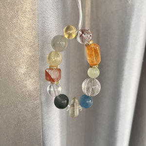 Natural Crystal Bracelet Small Particle Enhance Energy Attract Luck Comprehensive Fortune Boosting Multi Treasure Fashion Jewelry