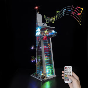 Kyglaring LED Light Kit suitable for Lego 76269 Avengers Tower Building Blocks Decorative Lamp Not Include Lego Building