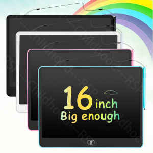 11/13/16 Inch Kids Chalkboard LCD Writing Board Tablet Drawing Painting Educational Toy for Children Aged 3-8 Years Boys Girls