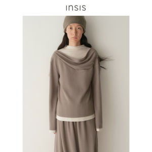 INSIS FEMME | Faux Two-Piece Structural Shirt and Tulip Pleated Skirt Set