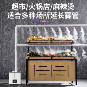 Commercial Grade Ultrasonic Humidifier High Fog Output for Street Vendors Barbecue Skewers Spicy Hot Pot Preservation Spray Machine