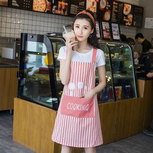 Womens Kitchen Apron Breathable Thin Style Waterproof Oil-resistant for Work Office Summer Fashionable Simple Country Style